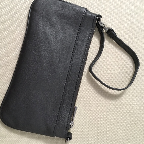 Danier Leather Wristlet in Pewter - Picture 2 of 8